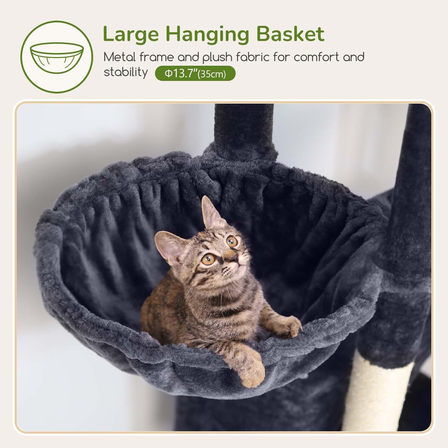 globlazer-f-series-f74b-arbre-chat-gris-fonc-74-pouces image 5