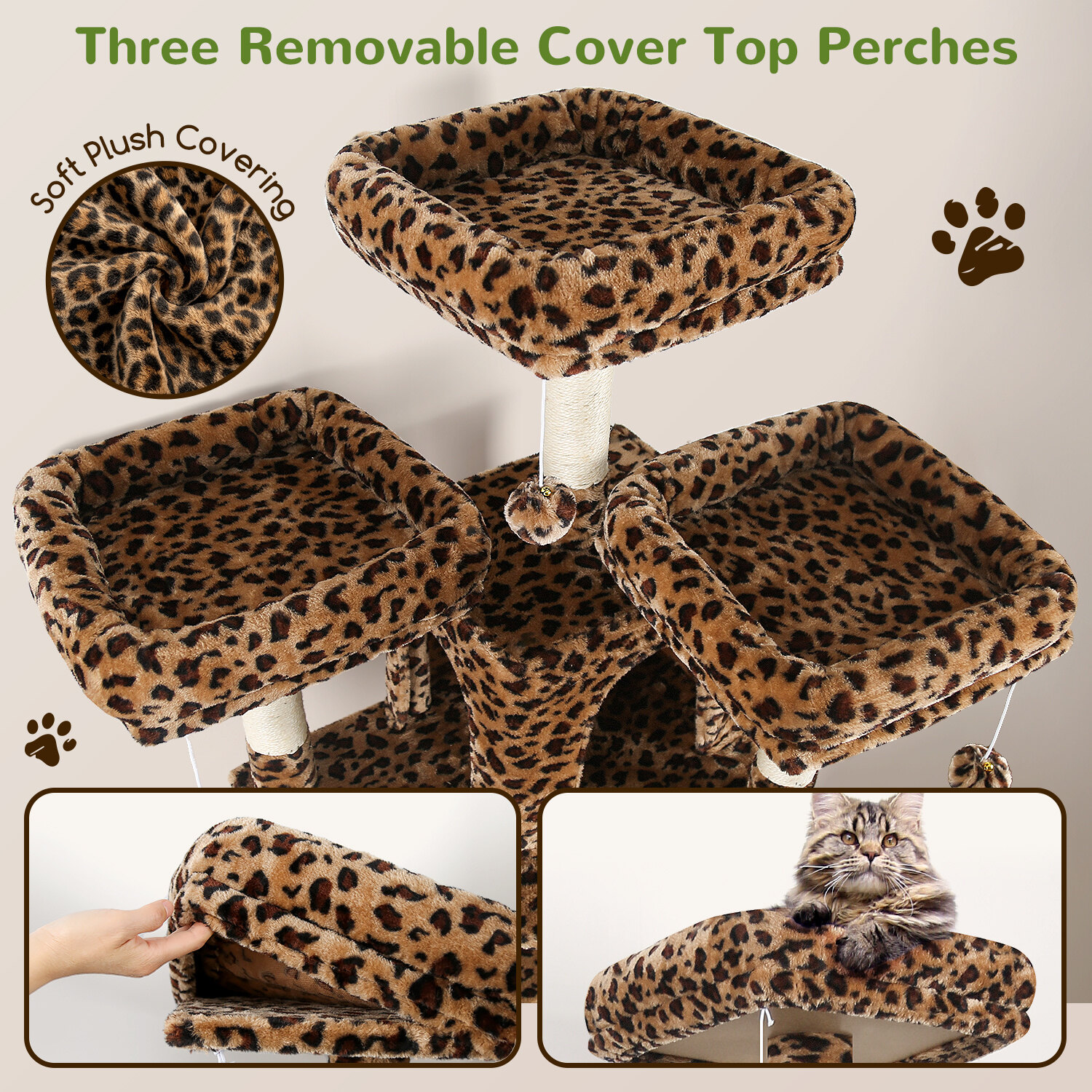 globlazer-f-series-f80-arbre-chat-l-opard-80-pouces image 3