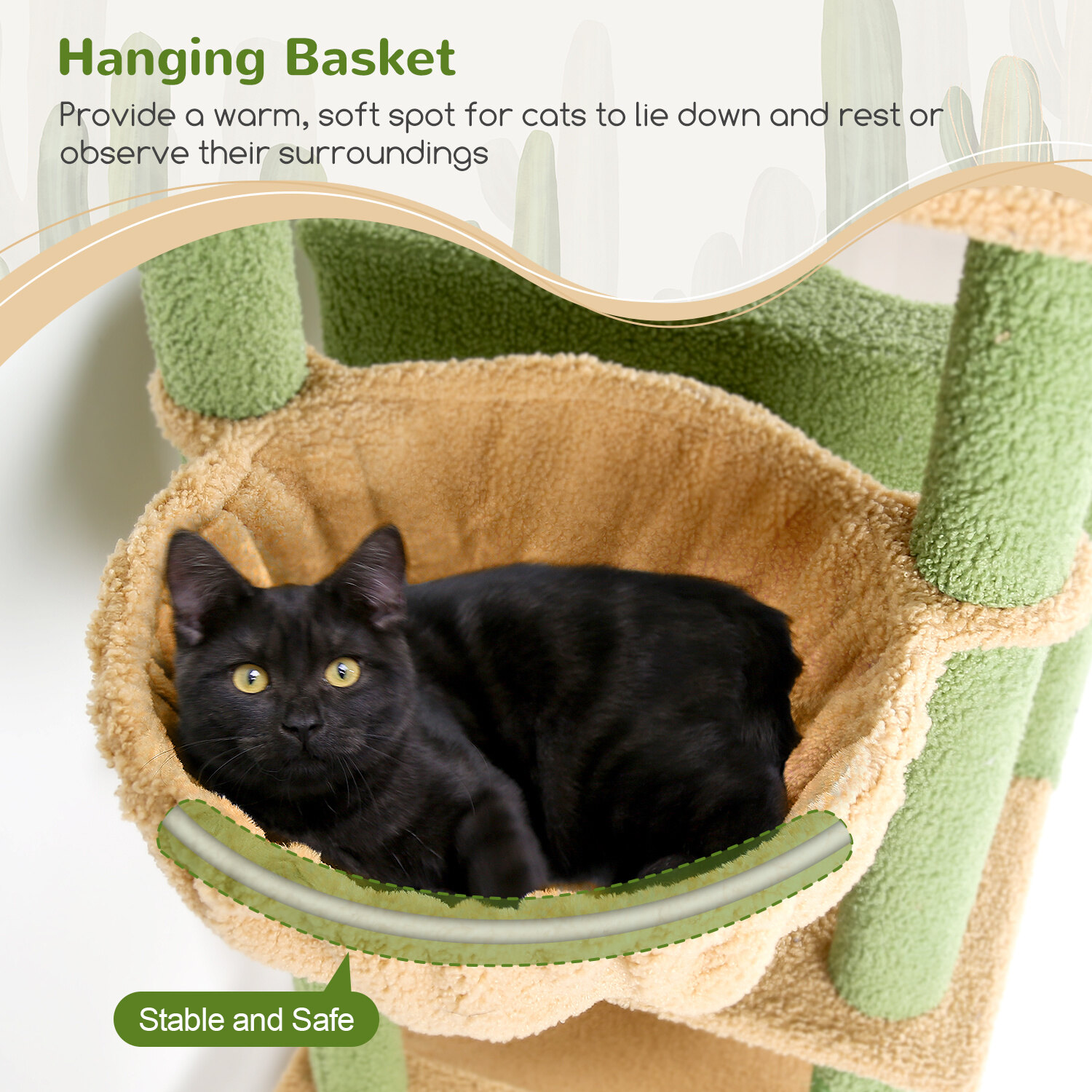 globlazer-f76-arbre-chat-cactus-vert-193-cm image 7