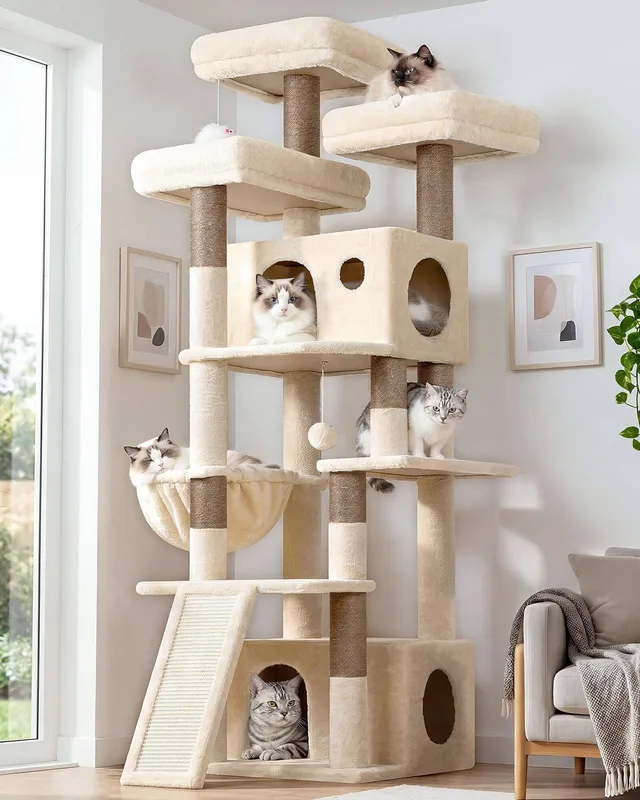 globlazer-f-series-f73c-arbre-chat-beige-185-cm image 1