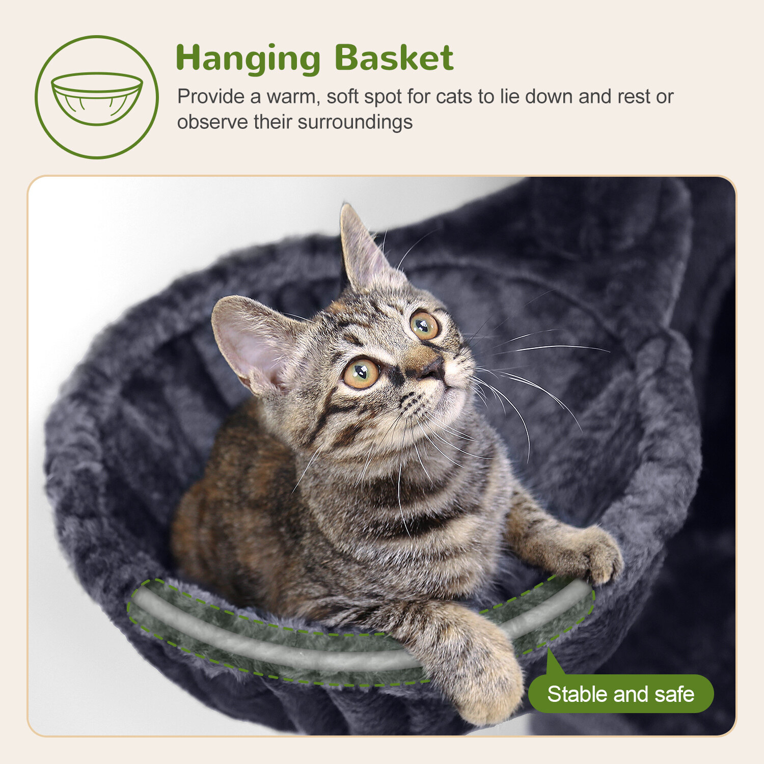 globlazer-f46c-arbre-chat-gris-fonc-117-cm-compact image 7