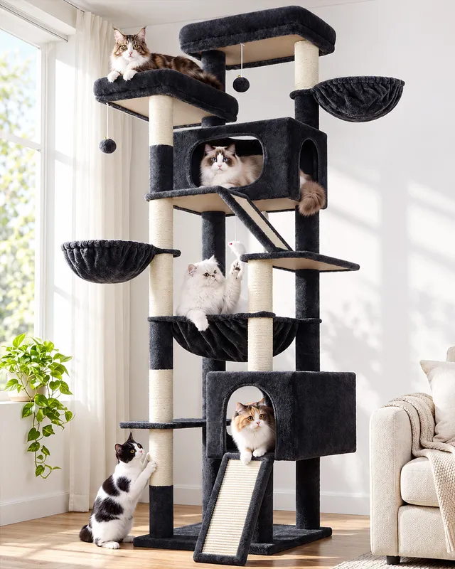 globlazer-f82d-arbre-chat-gris-fonc-82-pouces-grand image 1