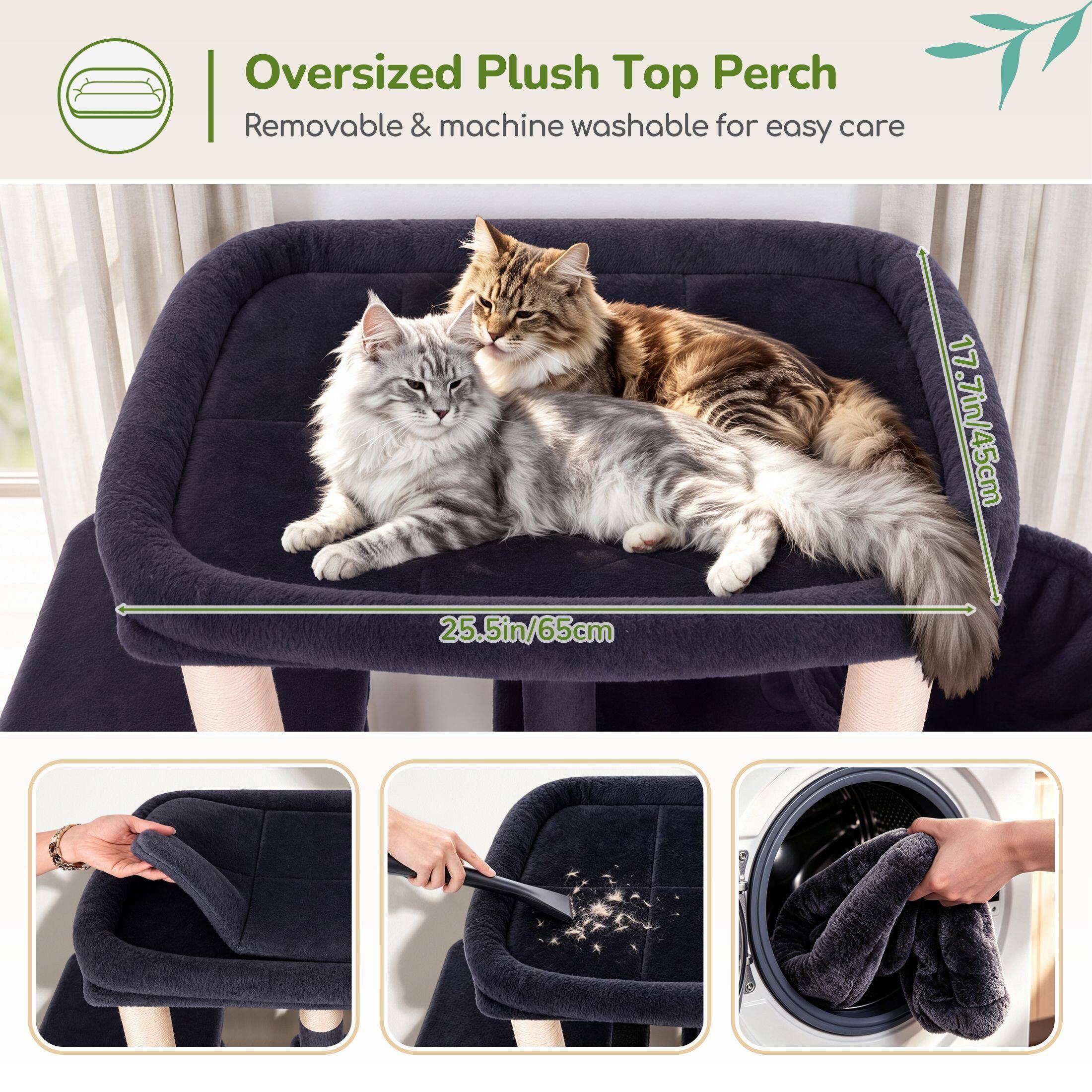 globlazer-52-pouces-arbre-chat-gris-fonc-xl image 3