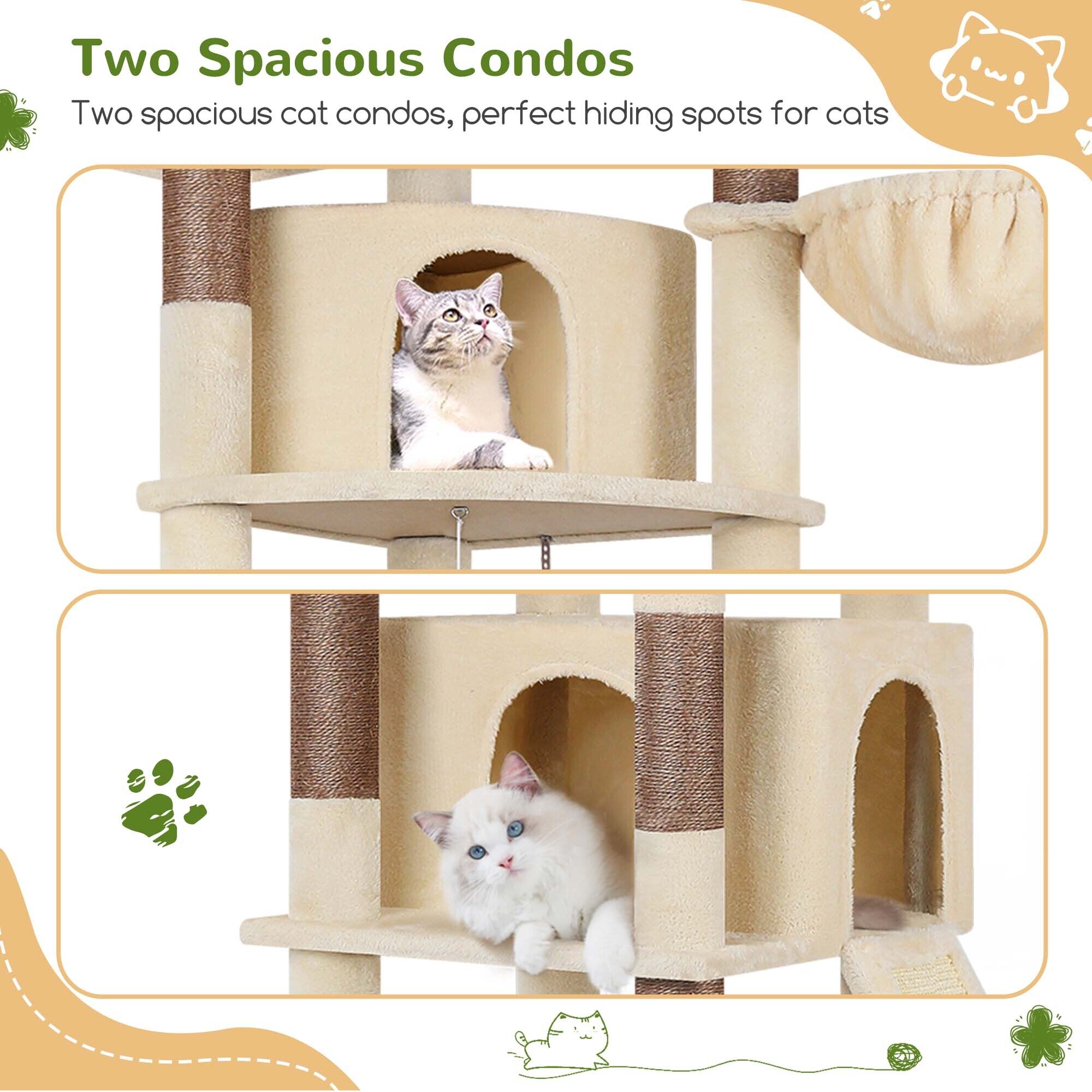 globlazer-f-series-f76c-arbre-chat-beige-76-pouces-familial image 5