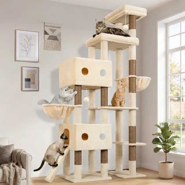 globlazer-s84d-s-series-arbre-chat-beige-213-cm-xxl image 1