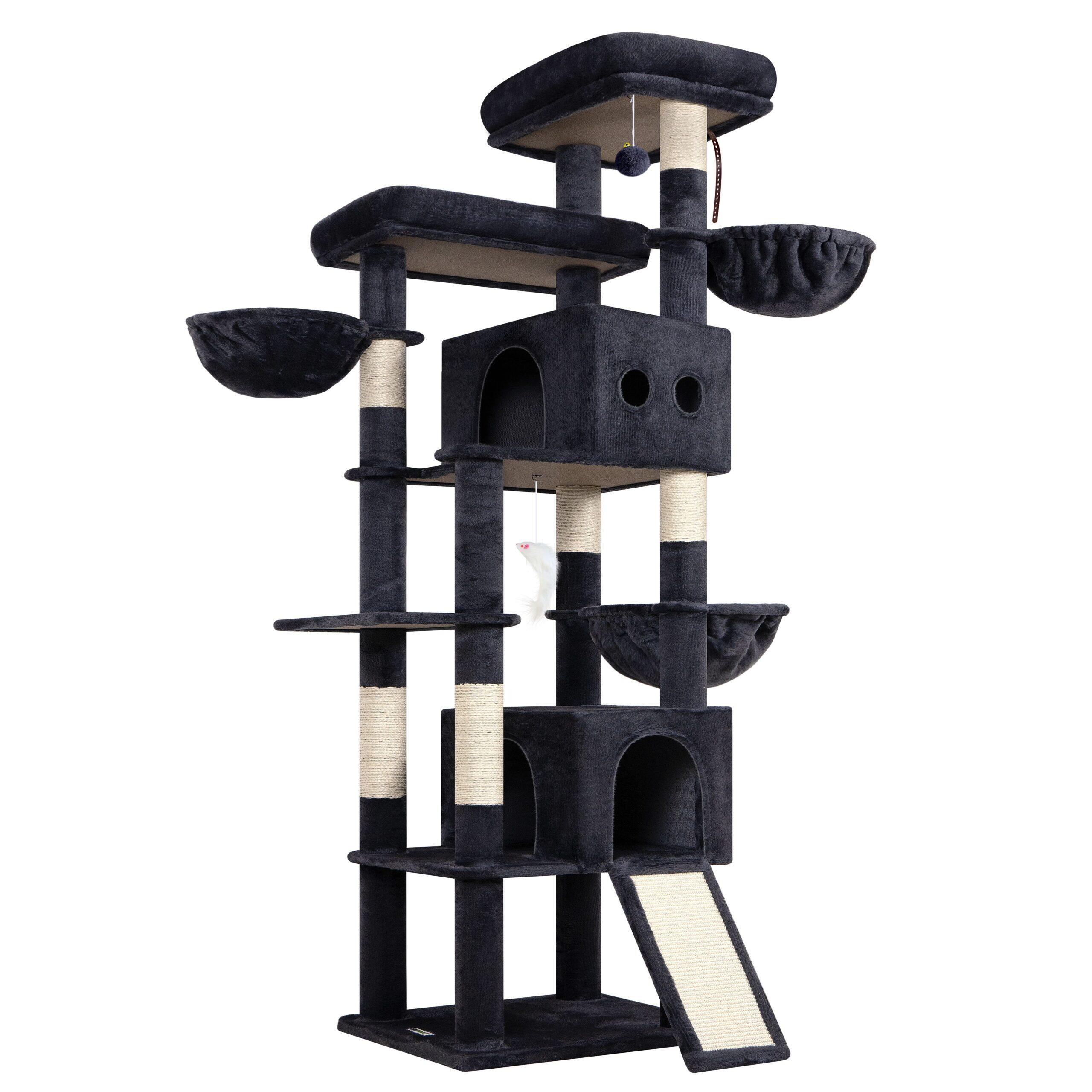 globlazer-f83j-arbre-chat-xxl-gris-fonc-211-cm image 2