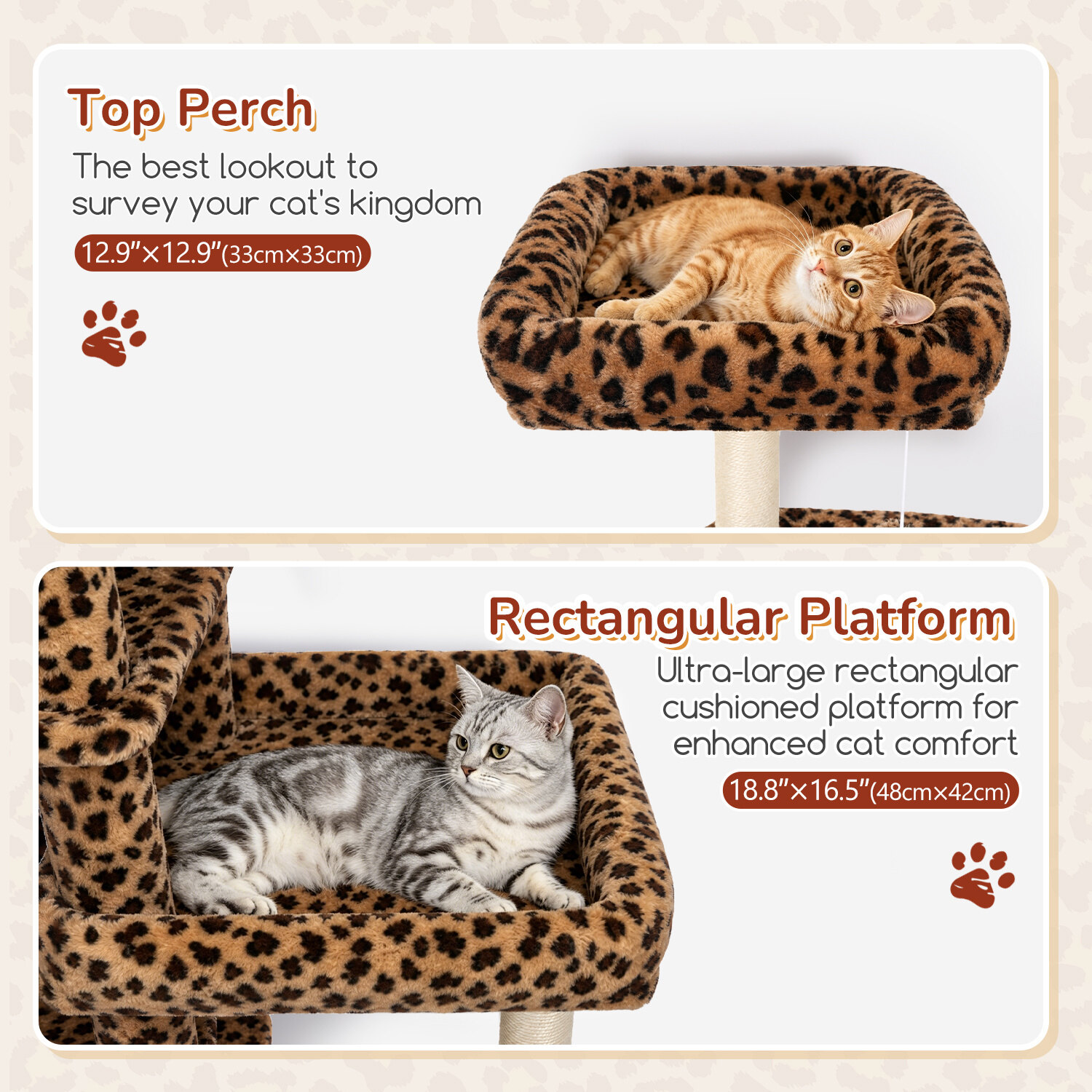 globlazer-s-series-s65-arbre-chat-l-opard-65-pouces-robuste image 5