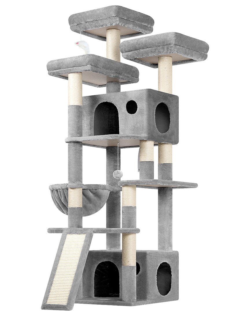 globlazer-f-series-f73c-arbre-chat-gris-clair-73-pouces-grand image 2