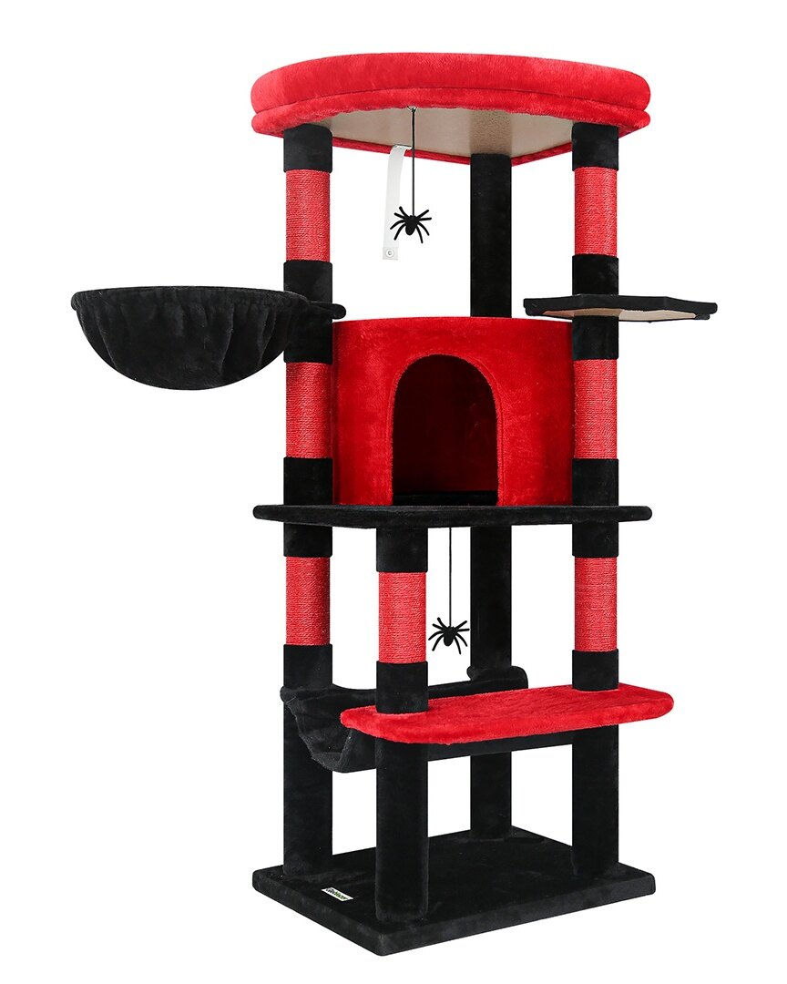 globlazer-c-series-c51-arbre-chat-noir-rouge-51-pouces-gothique image 2