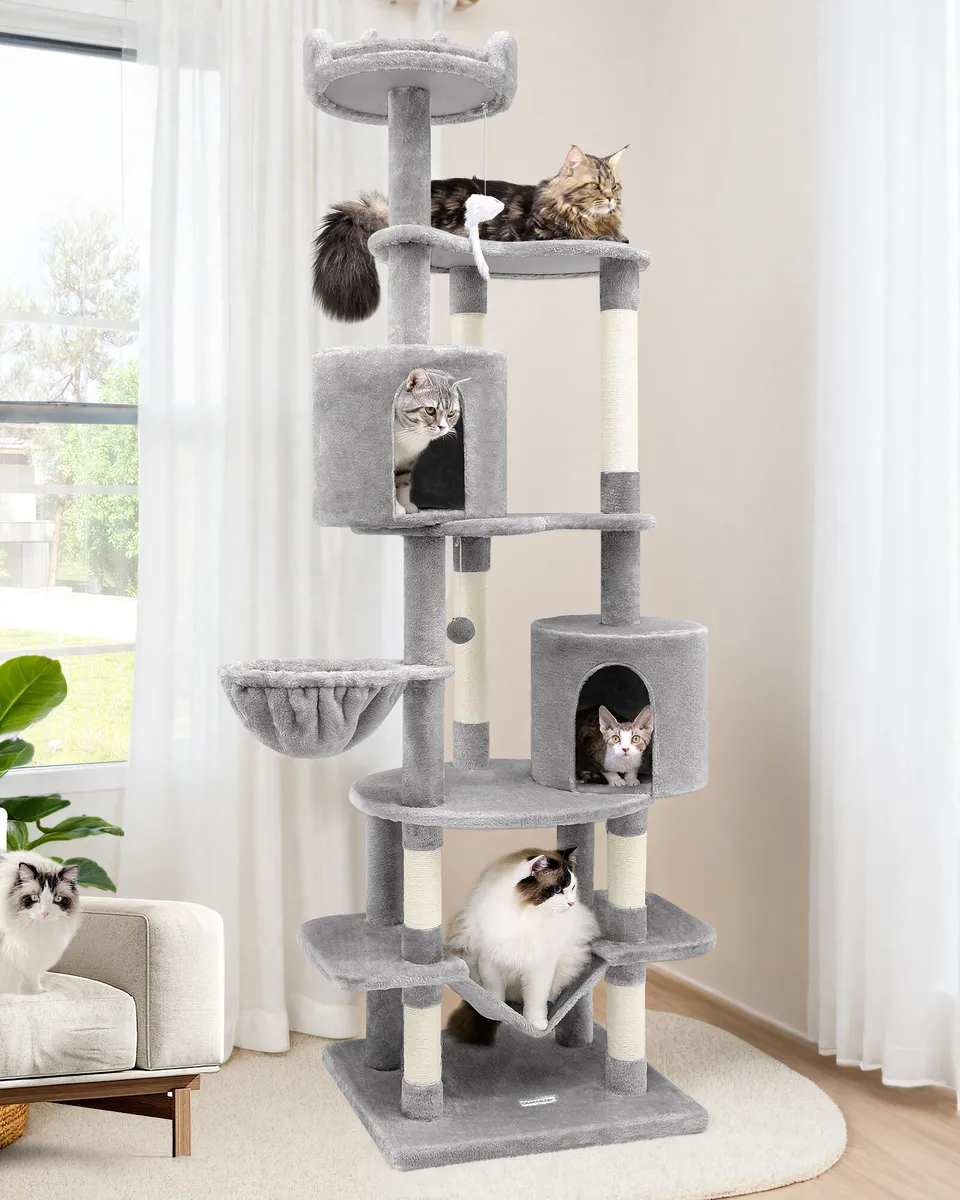 globlazer-c-series-c81-max-arbre-chat-gris-clair-206-cm image 1