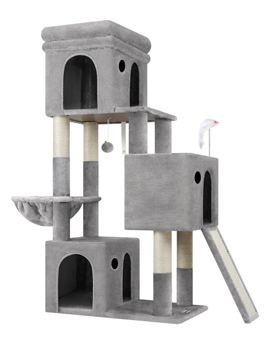 globlazer-f-series-f52b-arbre-chat-gris-clair-52-pouces-niche image 2