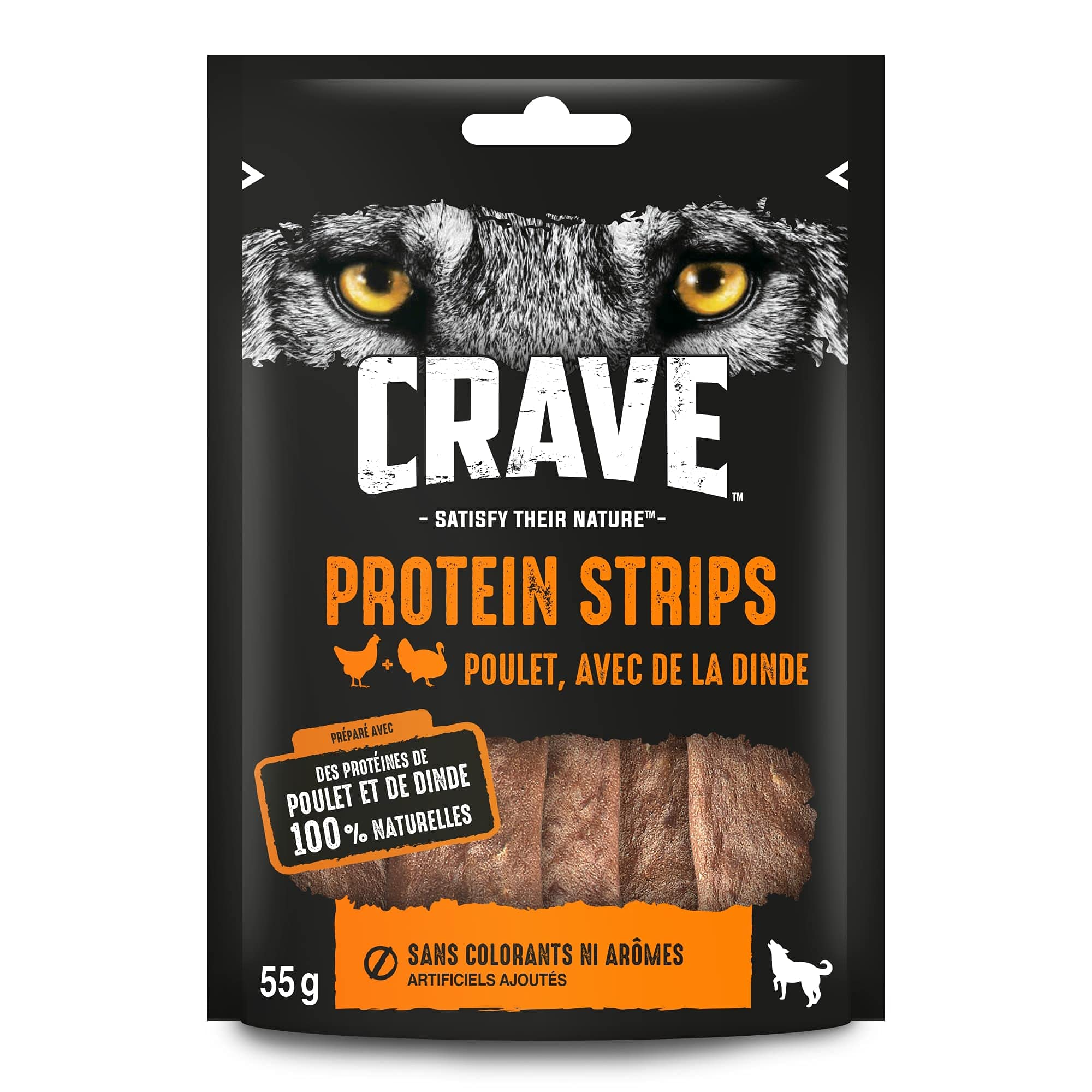 crave-protein-strips-friandise-poulet-dinde-7x55g image 1