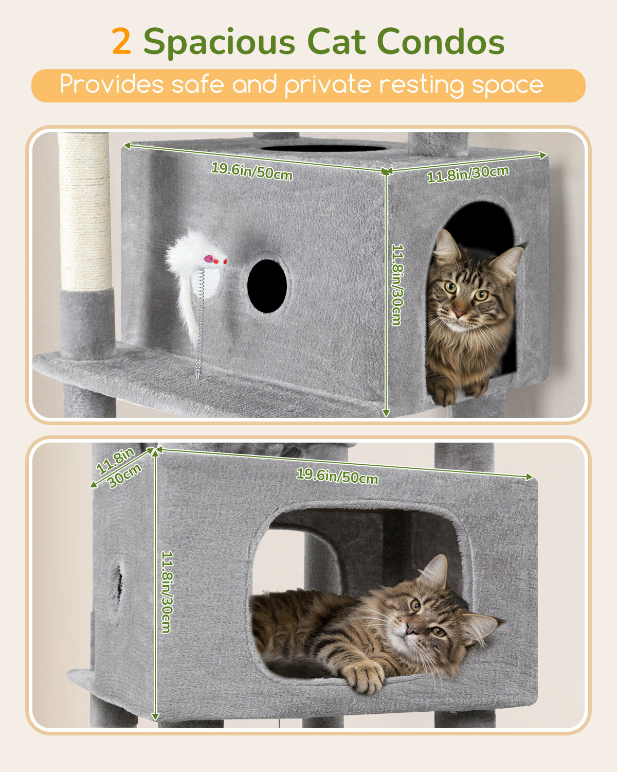 globlazer-s80b-arbre-chat-gris-clair-80-pouces-grands-chats image 4