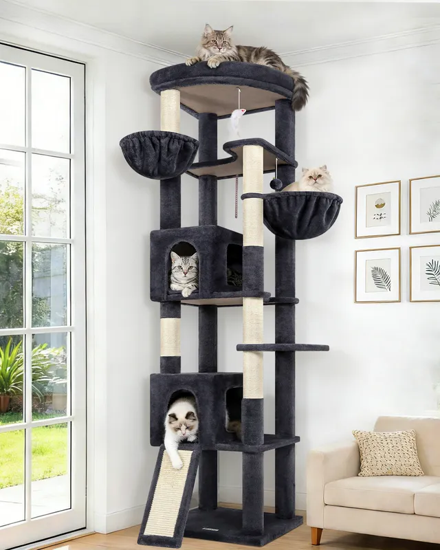 globlazer-c-series-c80-arbre-chat-gris-fonc-80-pouces image 1