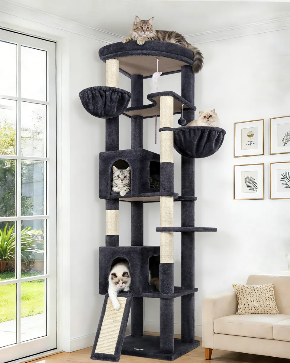 globlazer-c-series-c80-arbre-chat-gris-fonc-80-pouces image 1