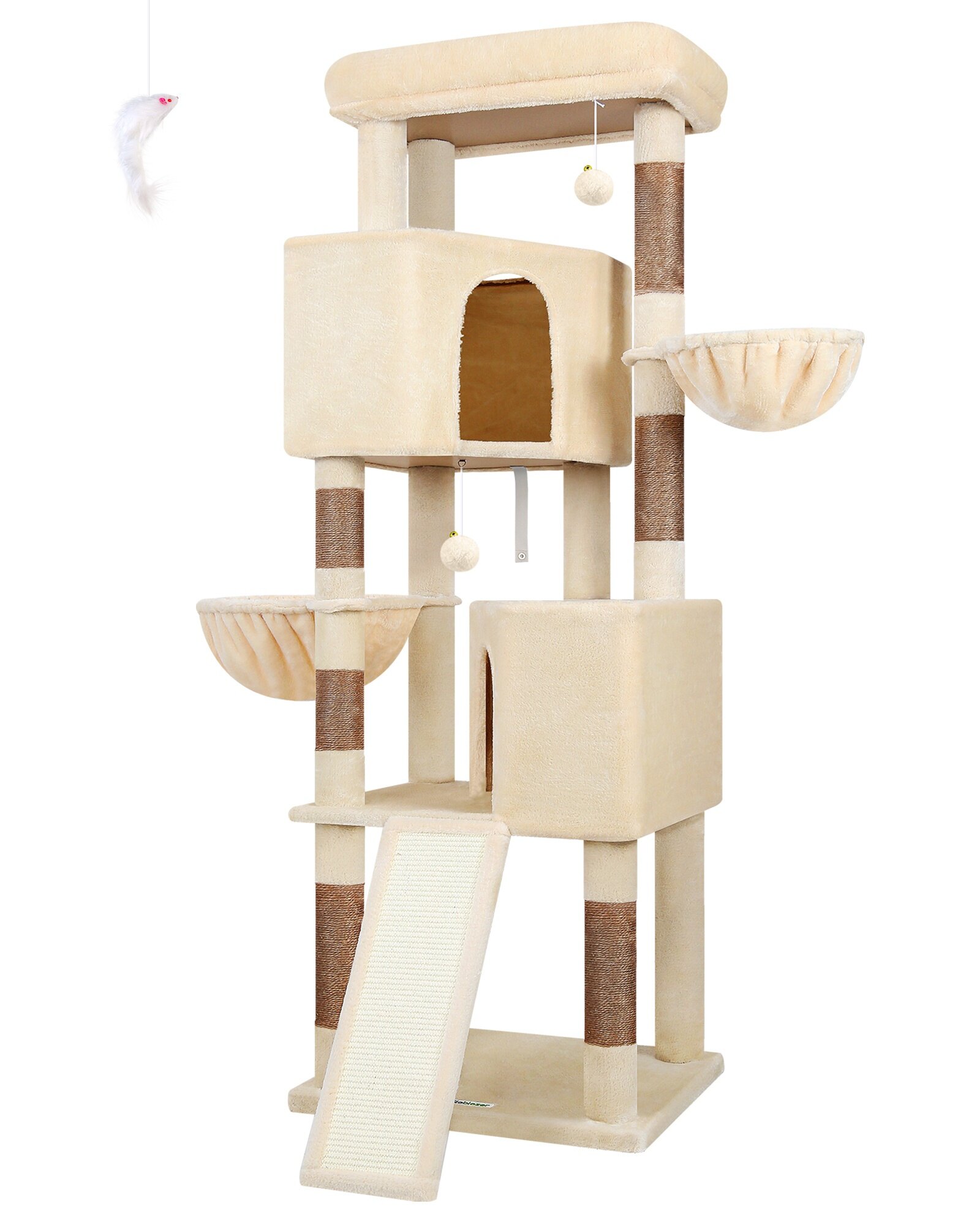 globlazer-s-series-s69b-arbre-chat-beige-175-cm-grand image 2