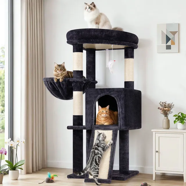 globlazer-f-series-f45-arbre-chat-grand-chat-gris-45-pouces image 1