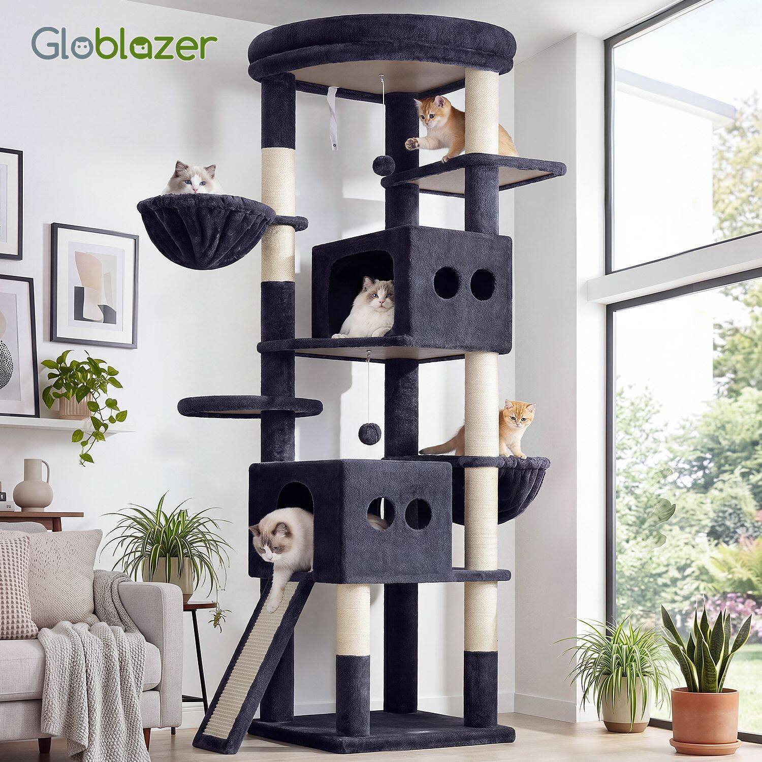 globlazer-s74g-arbre-chat-grand-gris-fonc-188-cm image 8