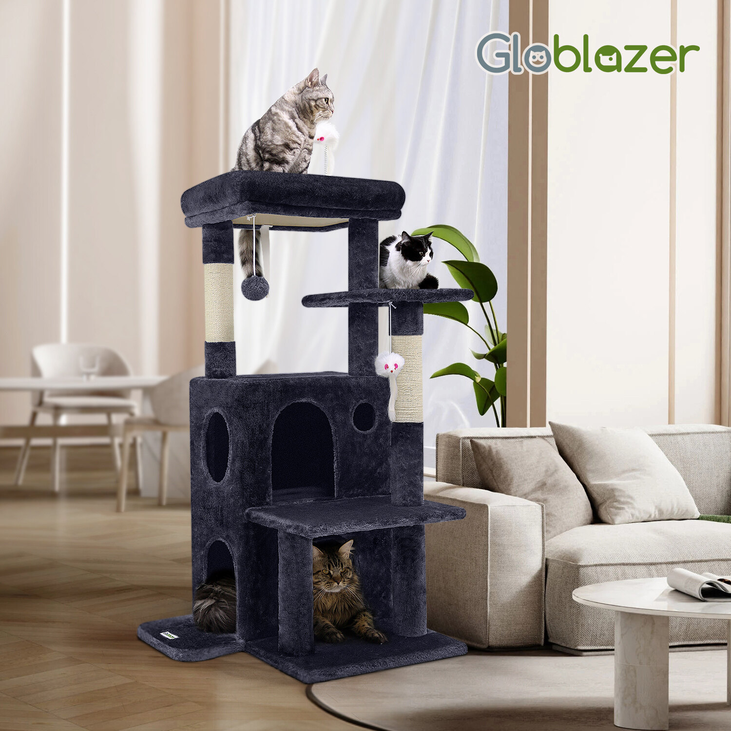 globlazer-f-series-fc50-arbre-chat-gris-fonc-127-cm image 3