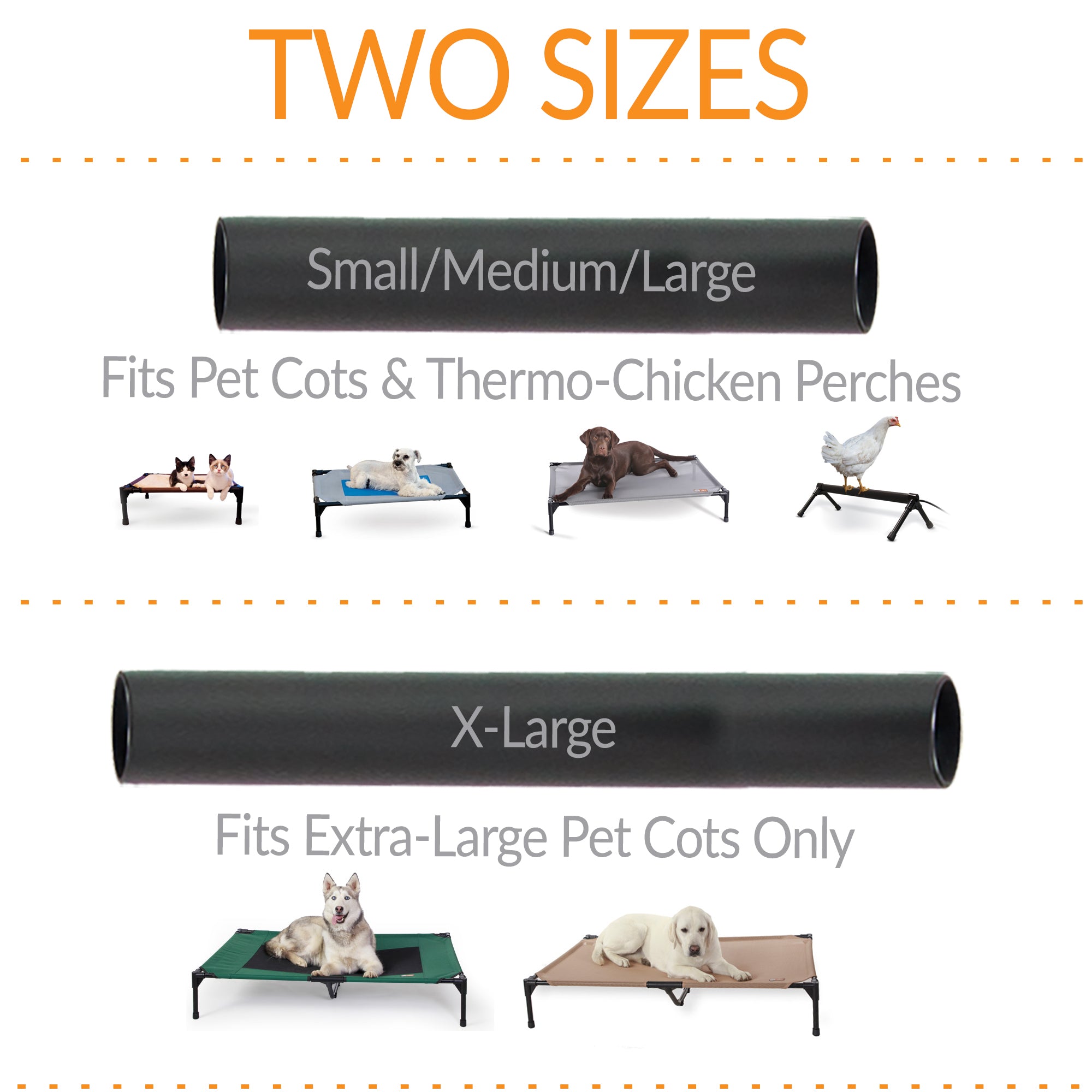 k-h-pet-cot-pied-de-rechange-m-tal-s-m-l-lit-sur-lev image 2