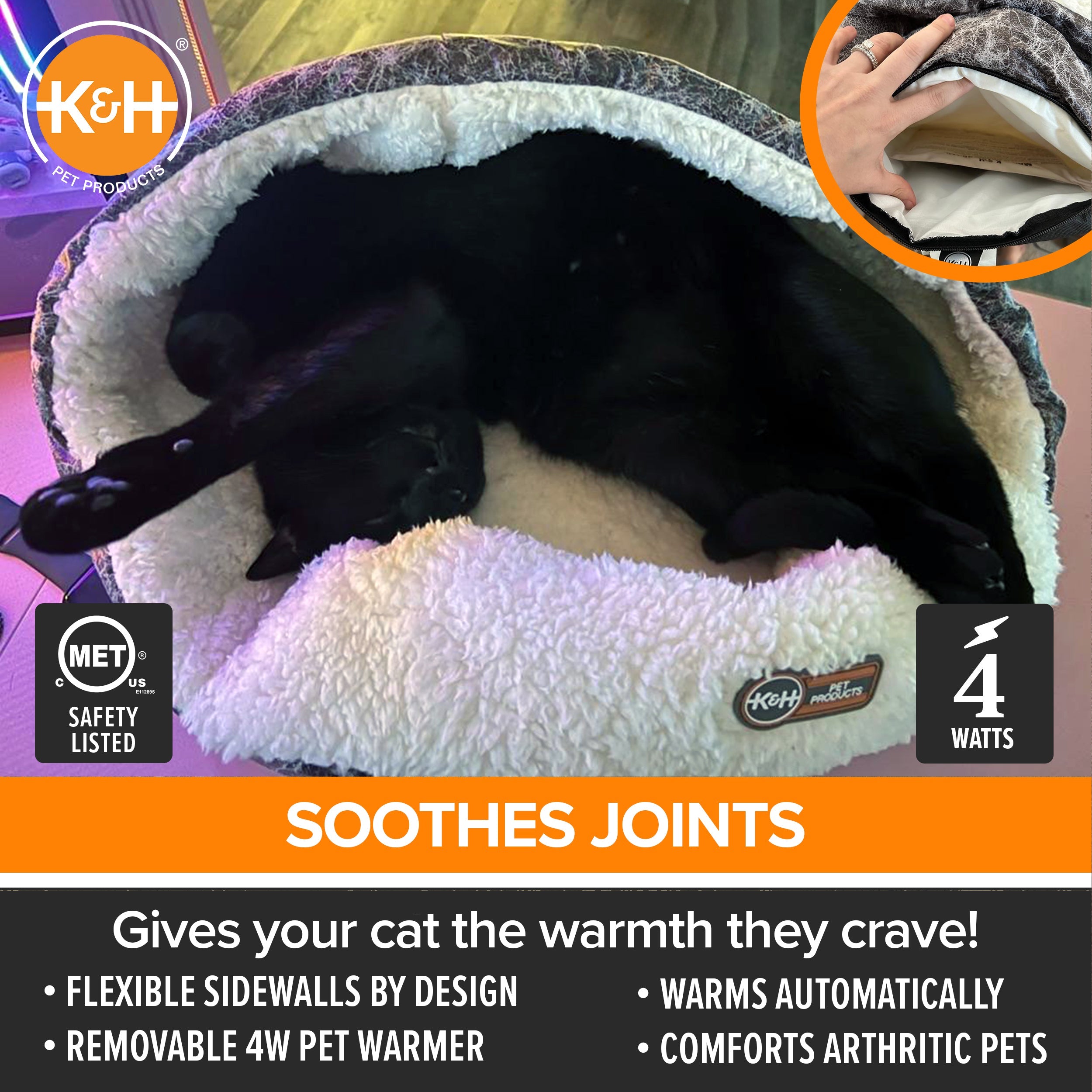 k-h-thermo-snuggle-cup-lit-chauffant-chat-chocolat-4w image 6