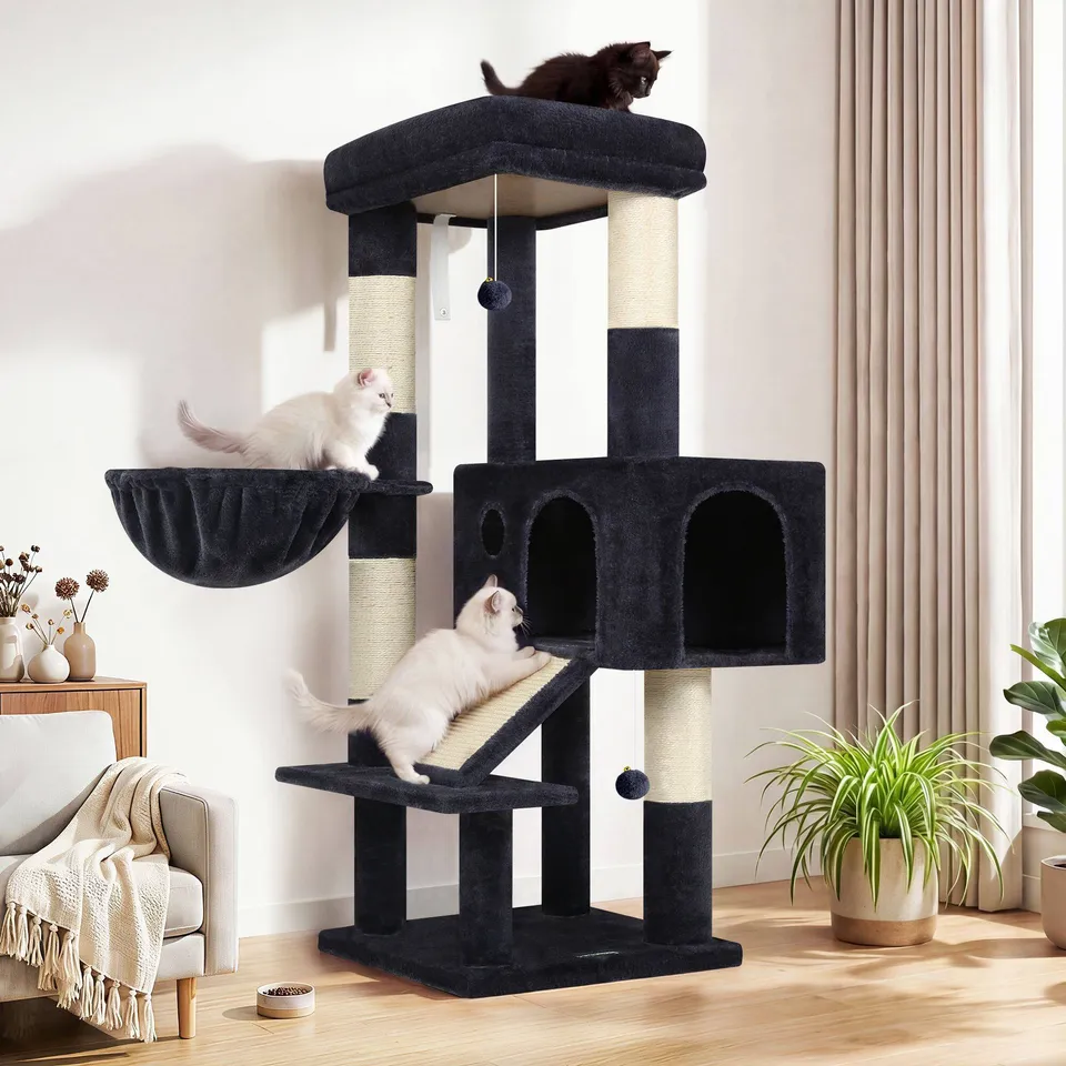 globlazer-s50-arbre-chat-gris-fonc-127-cm-grand-chat image 1