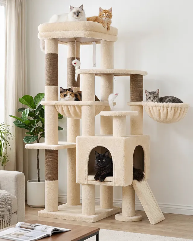 globlazer-s-series-s51-arbre-chat-beige-51-pouces-compact image 1