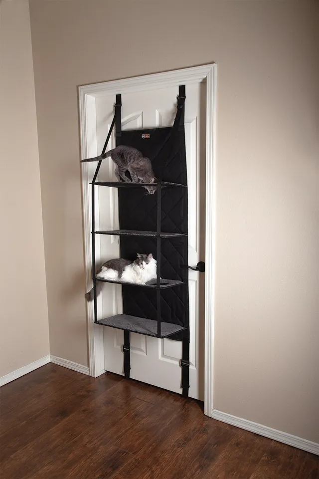 k-h-hangin-cat-tree-arbre-chat-porte-4-tages-polaire image 1