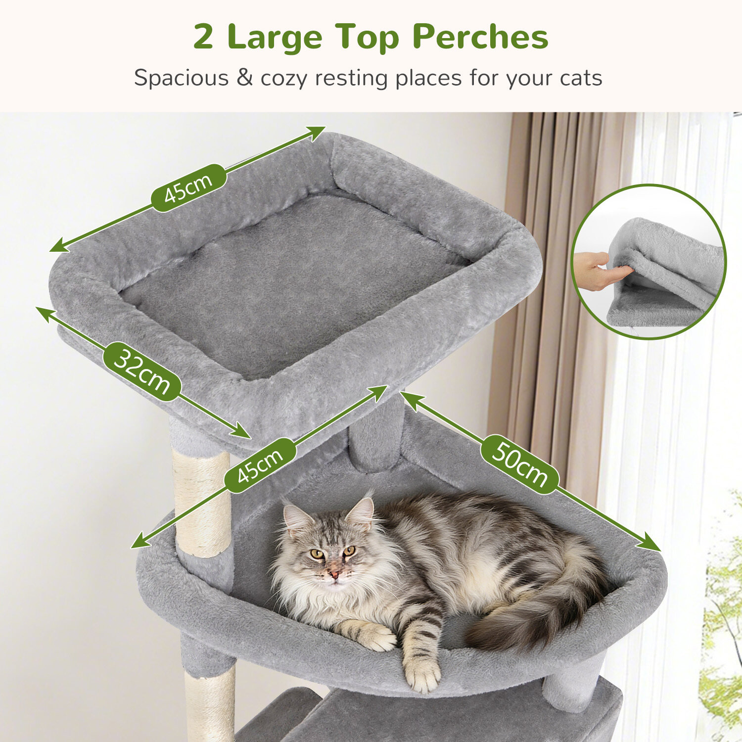 globlazer-f84b-arbre-chat-gris-clair-84-pouces-grand-xxl image 3