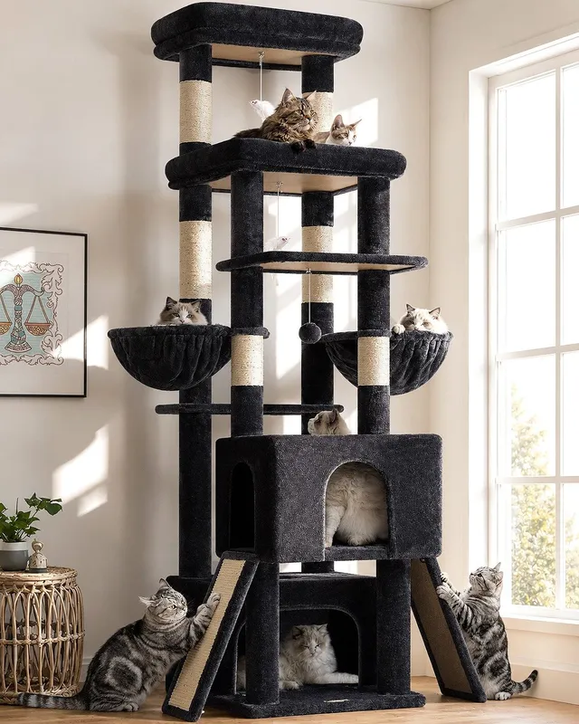 globlazer-z78-arbre-chat-gris-fonc-78-pouces-grand image 1