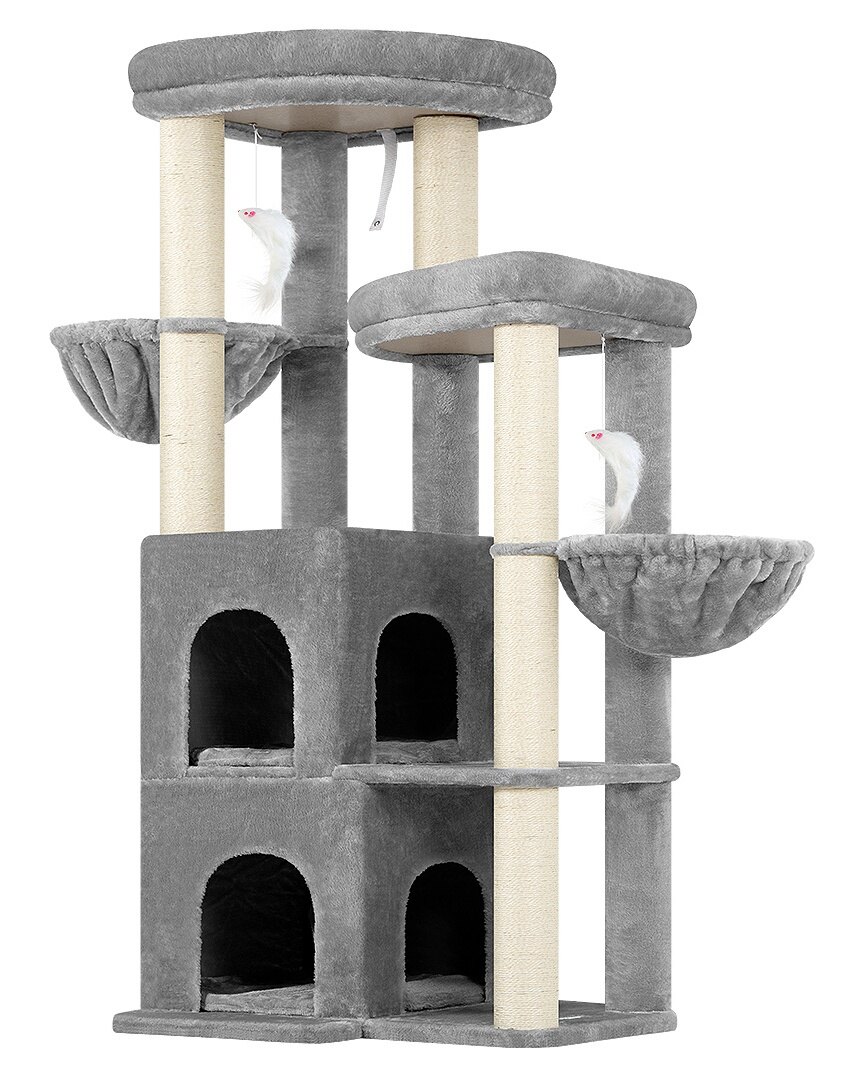 globlazer-s-series-s63-arbre-chat-gris-clair-63-pouces-gros-chat image 2