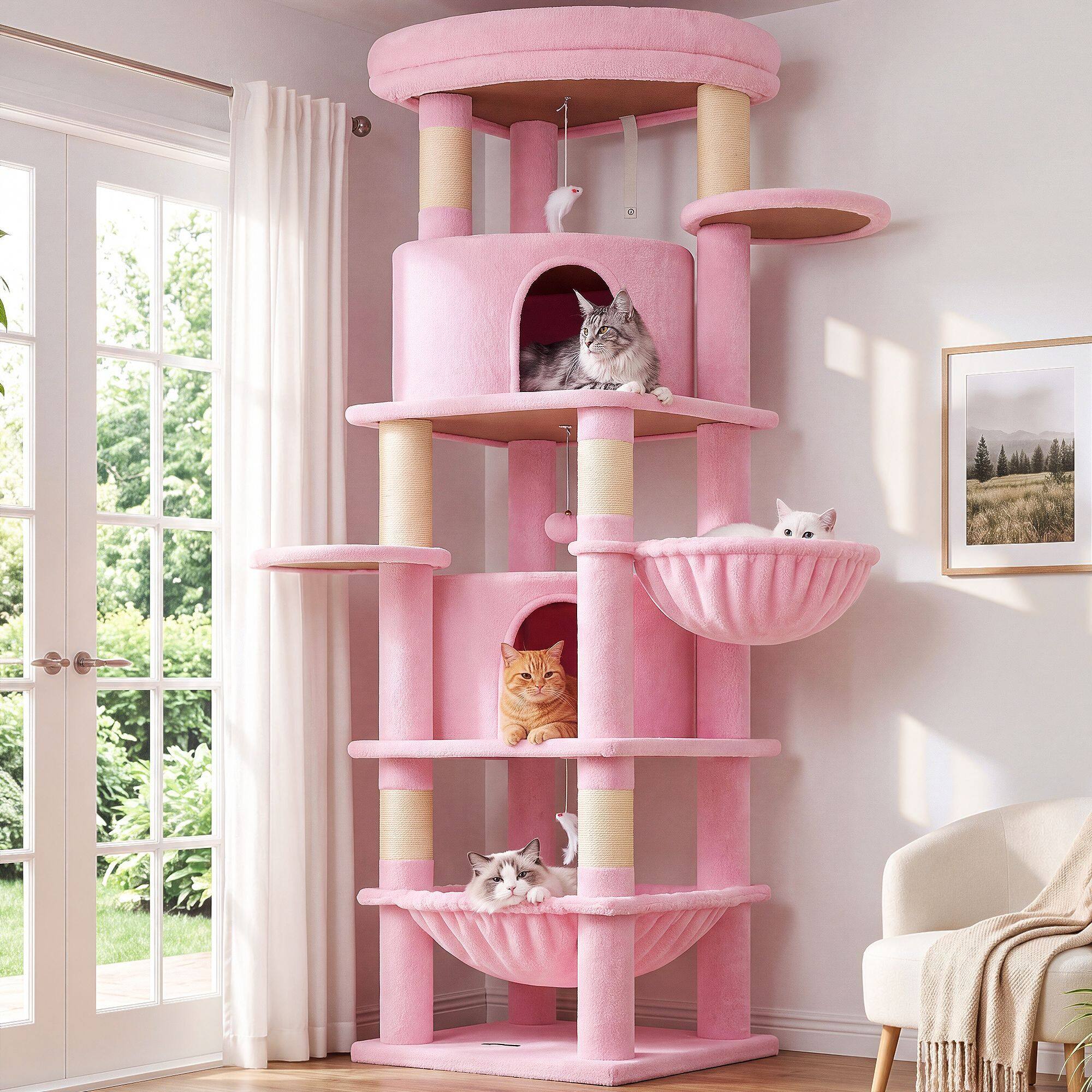 globlazer-c-series-c68-arbre-chat-rose-173-cm image 1