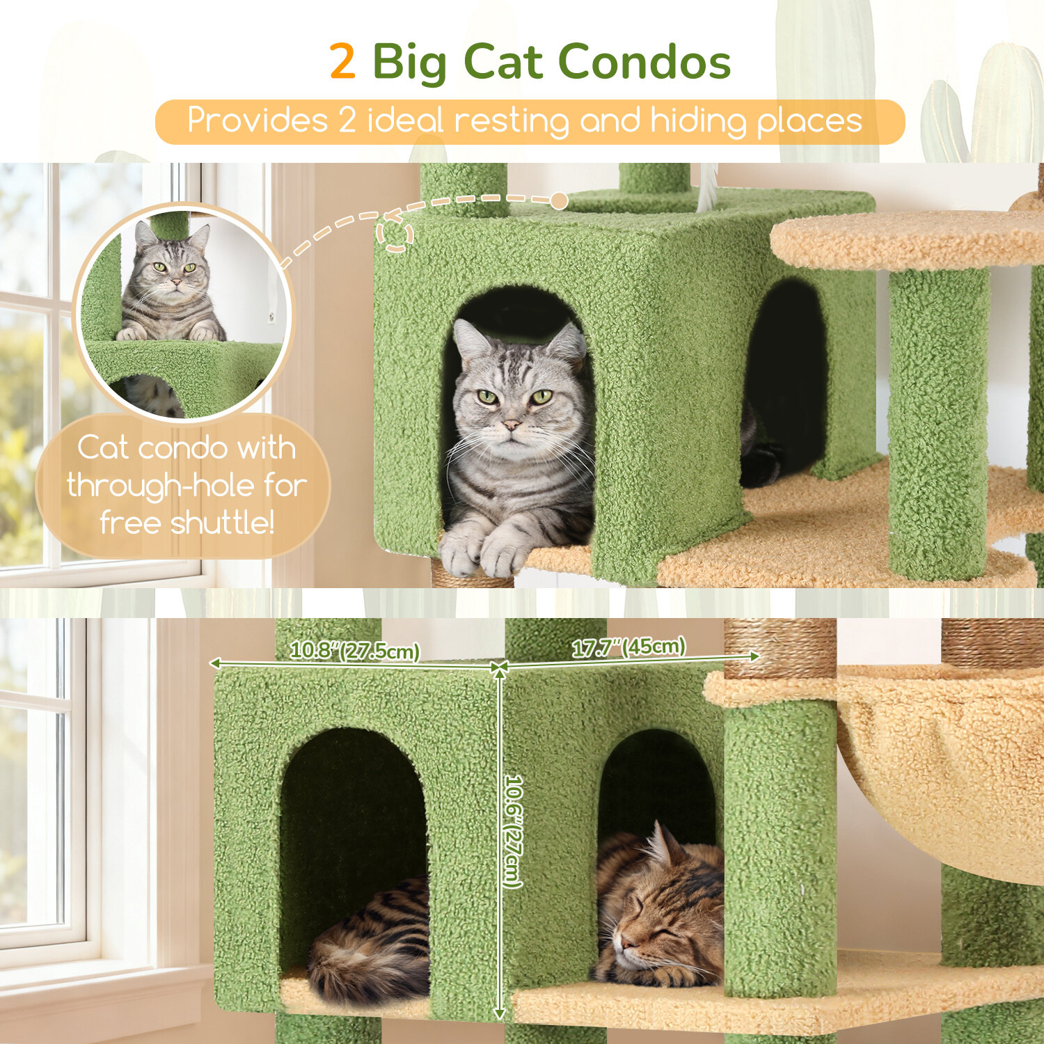 globlazer-s82-arbre-chat-cactus-vert-208-cm image 4