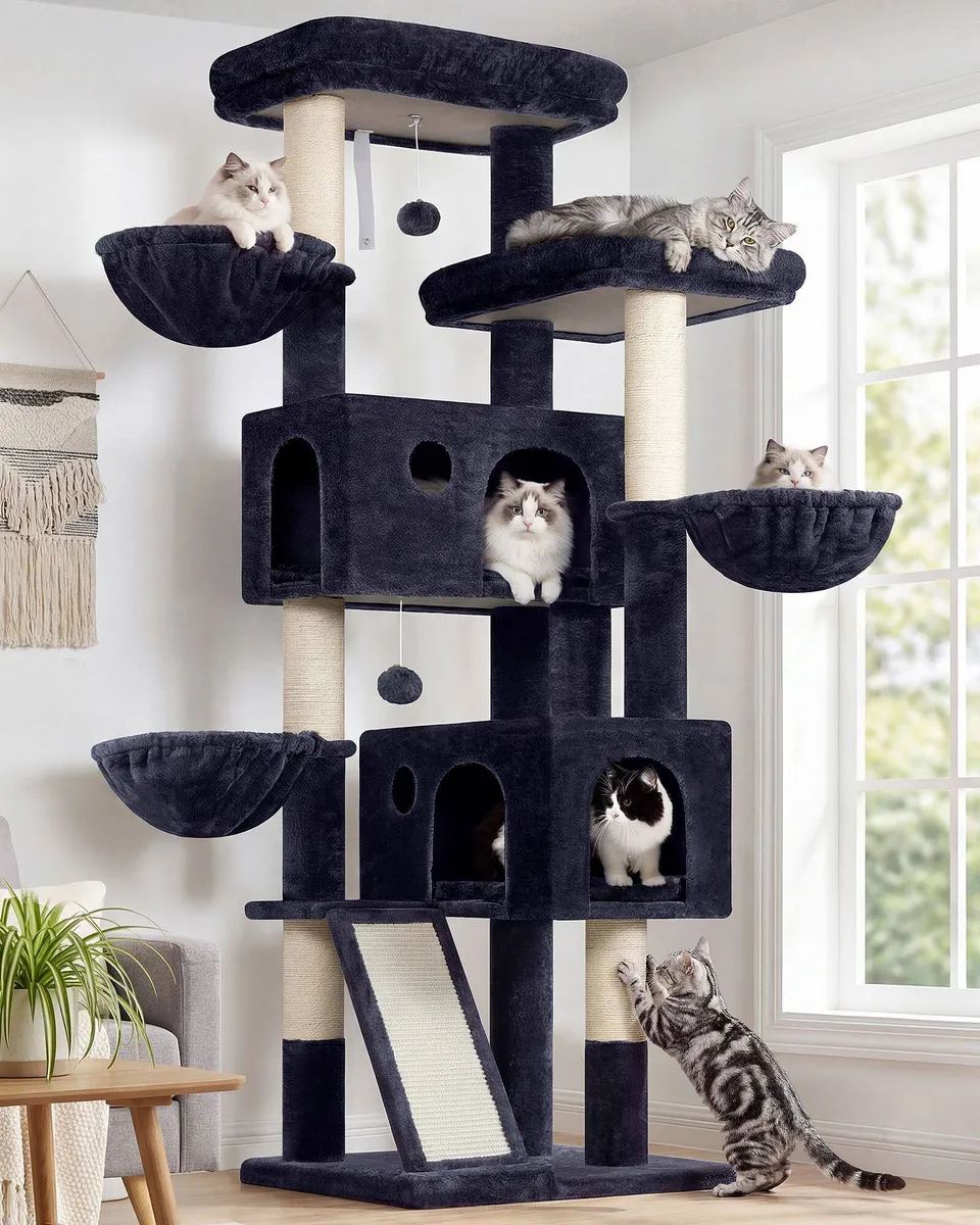 globlazer-f-series-f72g-arbre-chat-gris-fonc-183-cm image 1