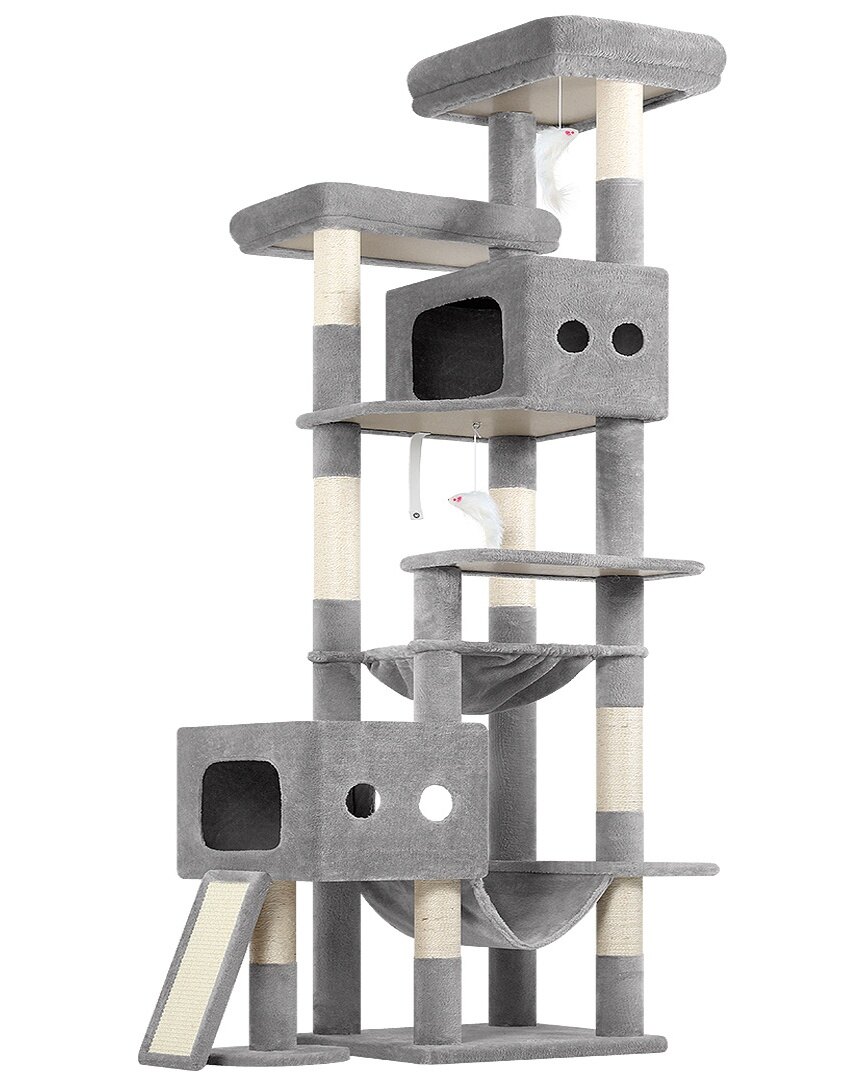 globlazer-s-series-s83g-arbre-chat-gris-clair-83-pouces-robuste image 2