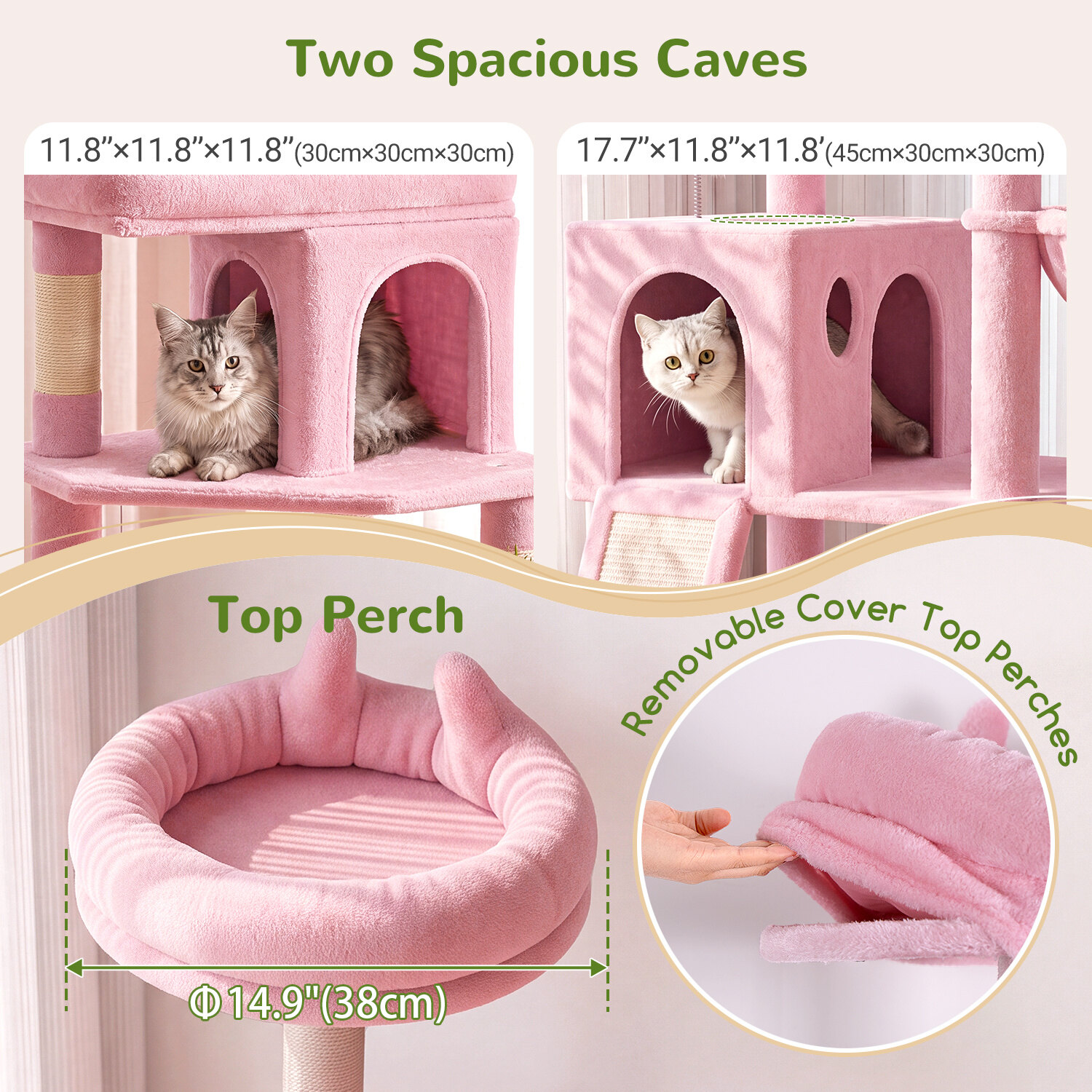 globlazer-s-series-s72-arbre-chat-72-pouces-rose-robuste image 7