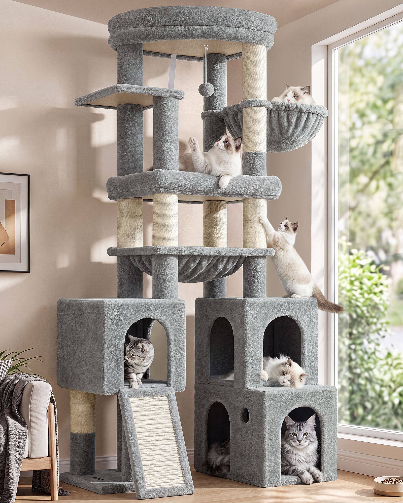 globlazer-s-series-s72g-arbre-chat-gris-clair-72-pouces-grand image 1