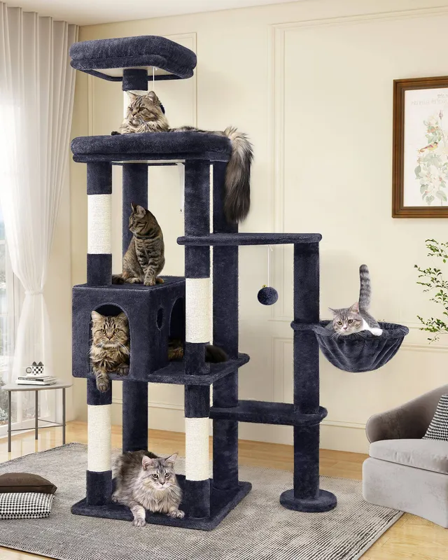 globlazer-f-series-f65-arbre-chat-gris-fonc-65-pouces image 1