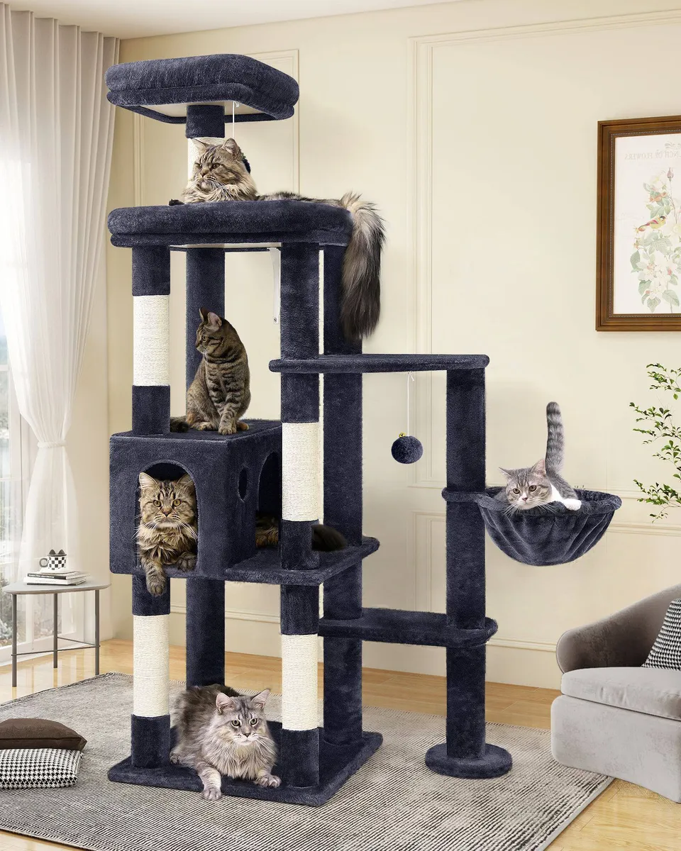 globlazer-f-series-f65-arbre-chat-gris-fonc-65-pouces image 1
