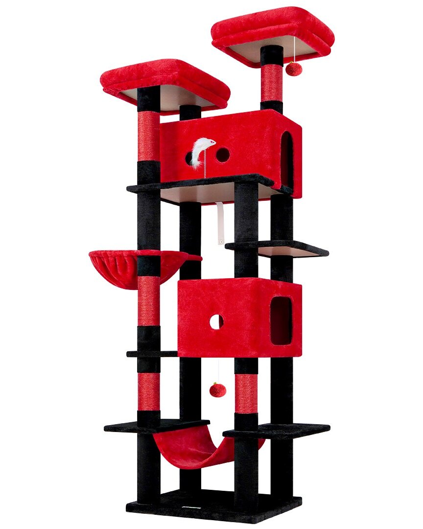 globlazer-s-series-s80b-arbre-chat-rouge-noir-80-pouces-grand image 2