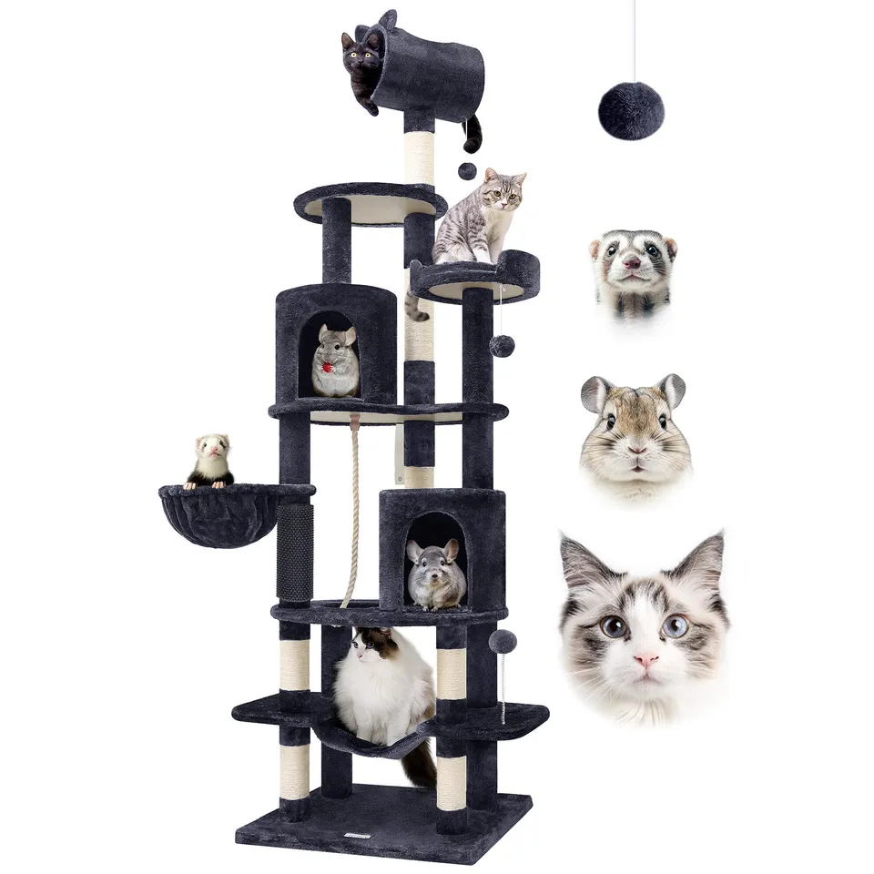 globlazer-c85-arbre-chat-xxl-216-cm-gris-fonc image 1