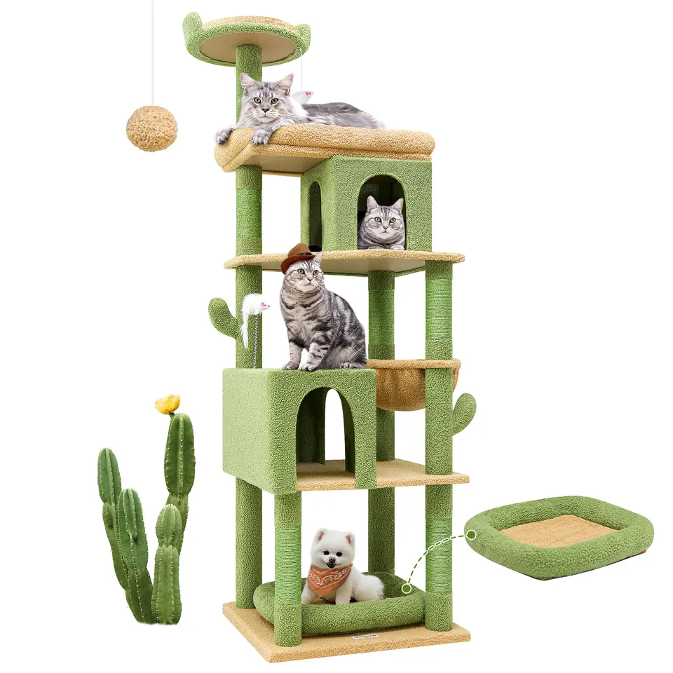 globlazer-s72-arbre-chat-cactus-vert-183-cm-grand image 1