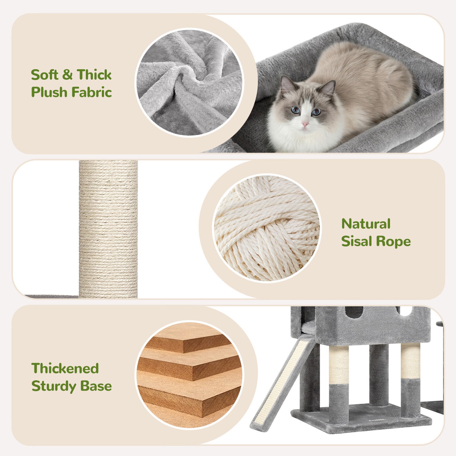 globlazer-s84d-arbre-a-chat-gris-clair-213-cm image 7