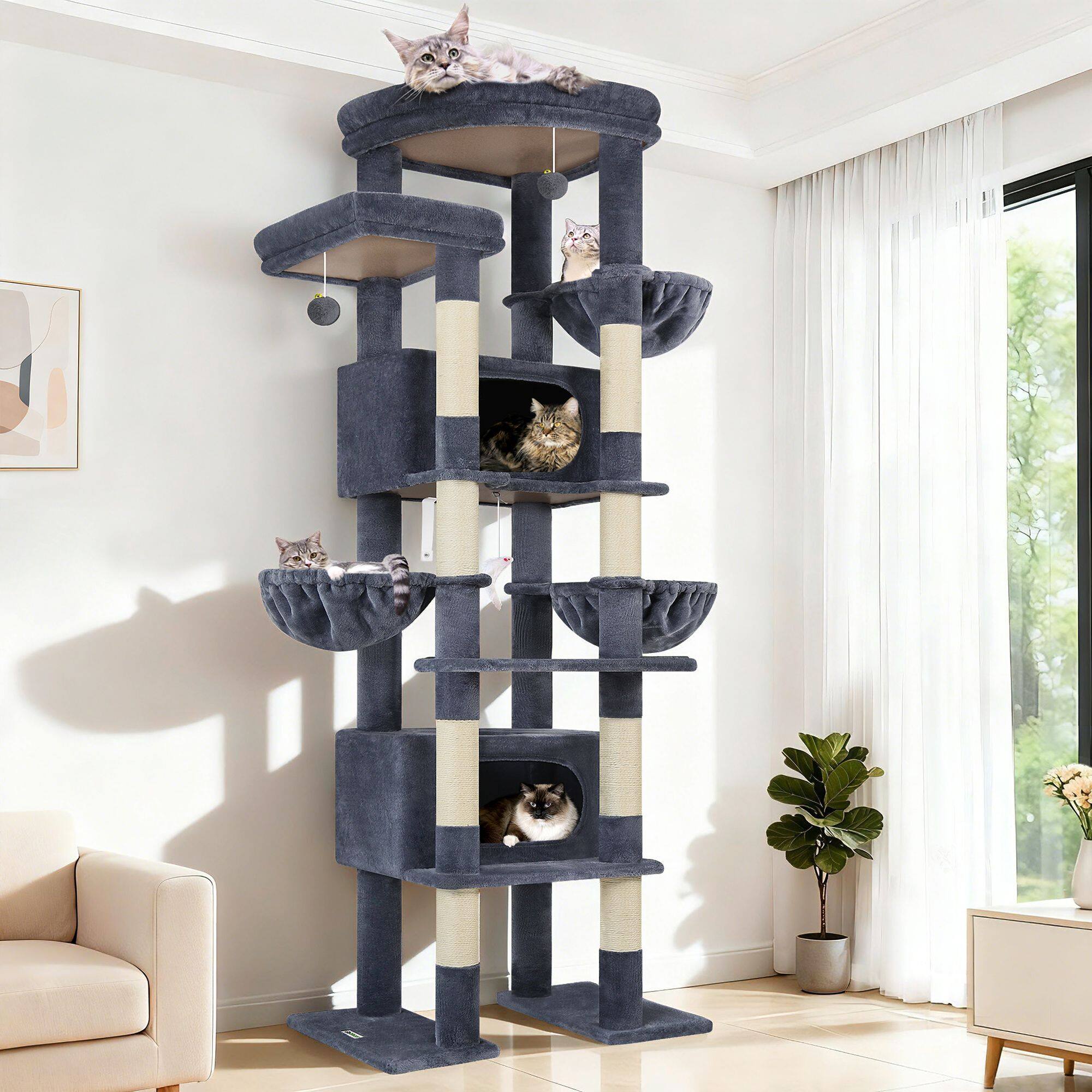 globlazer-f-series-f84-arbre-chat-gris-fonc-213-cm image 8
