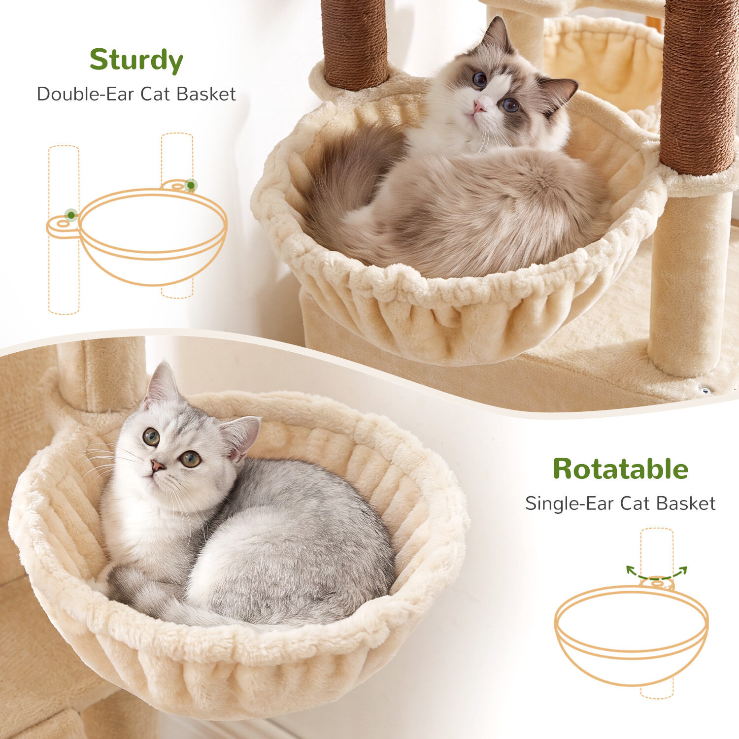 globlazer-f-series-f75b-arbre-chat-beige-190-cm image 6