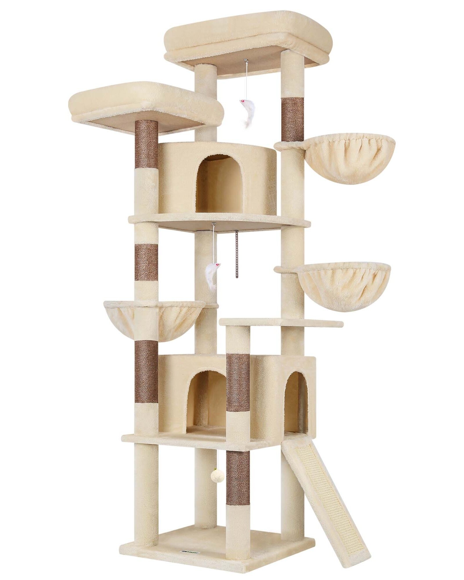 globlazer-f-series-f76c-arbre-chat-beige-76-pouces-familial image 2