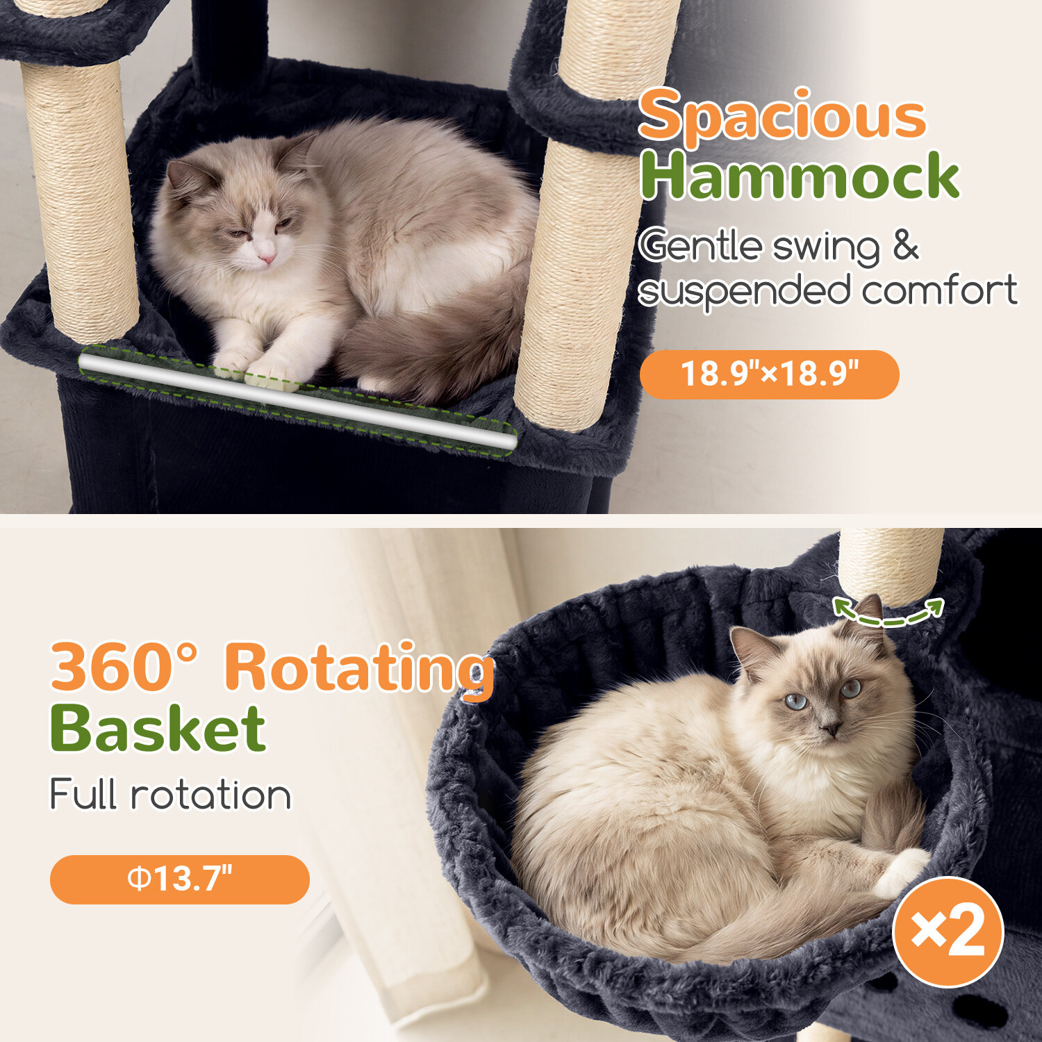 globlazer-f81e-arbre-chat-xxl-gris-206-cm-grand-chat image 5
