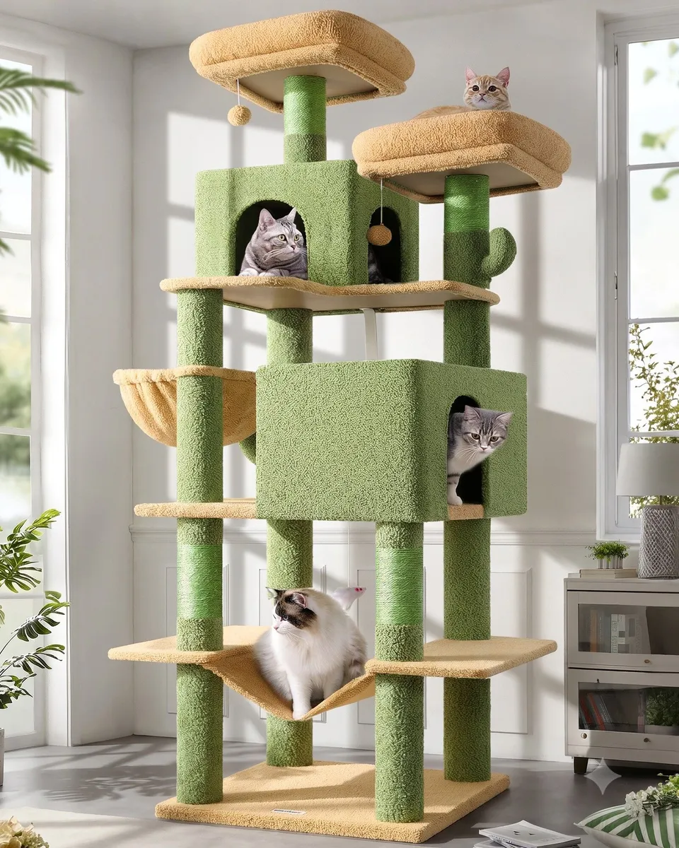 globlazer-f76-arbre-chat-cactus-vert-193-cm image 1