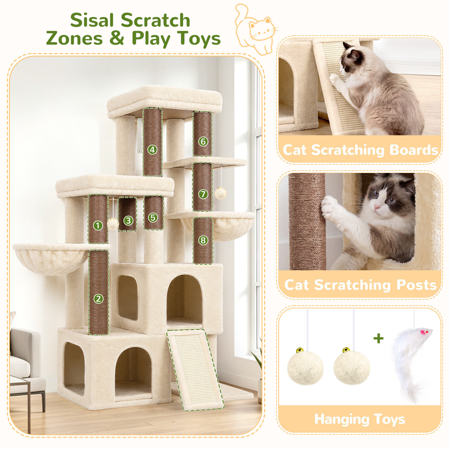 globlazer-s62-arbre-chat-62-pouces-beige-compact image 6