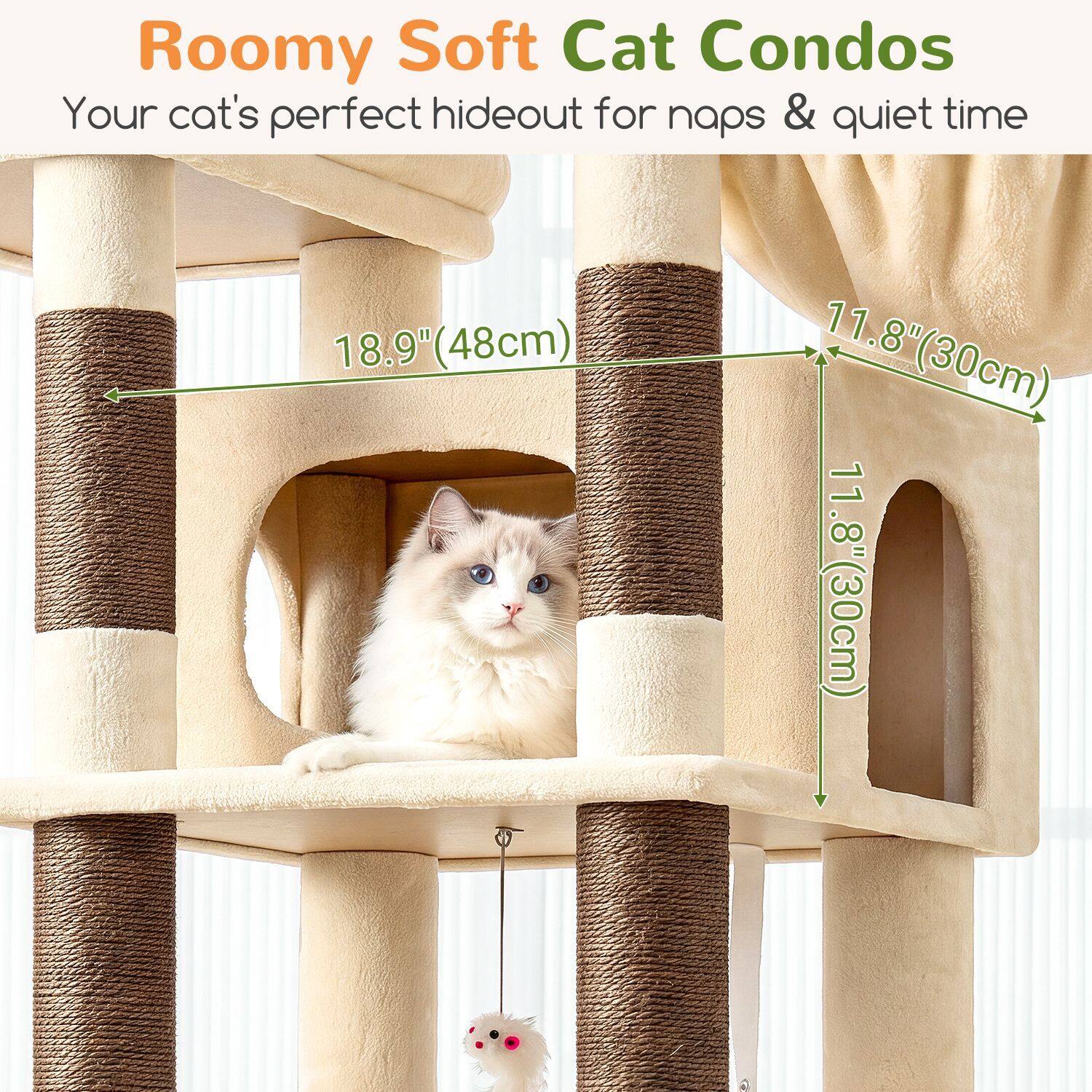 globlazer-f-series-f61b-arbre-chat-beige-155-cm-xl image 3